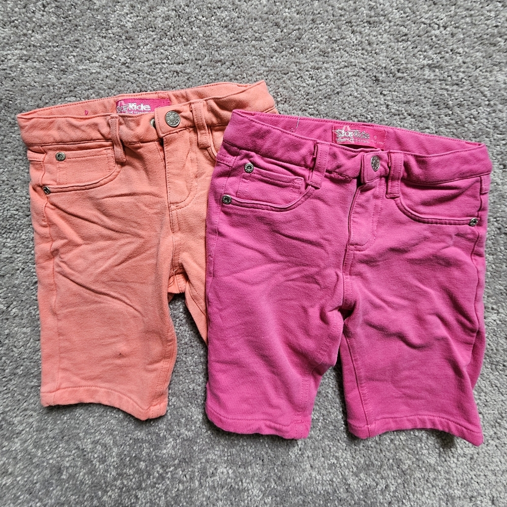 Kids Pink and Orange Shorts Set